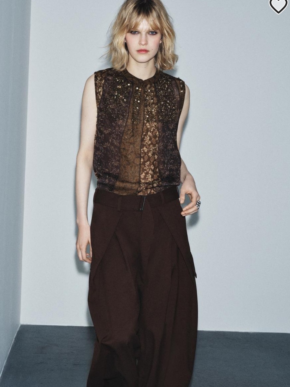 Zara Embellished Zara Top XS